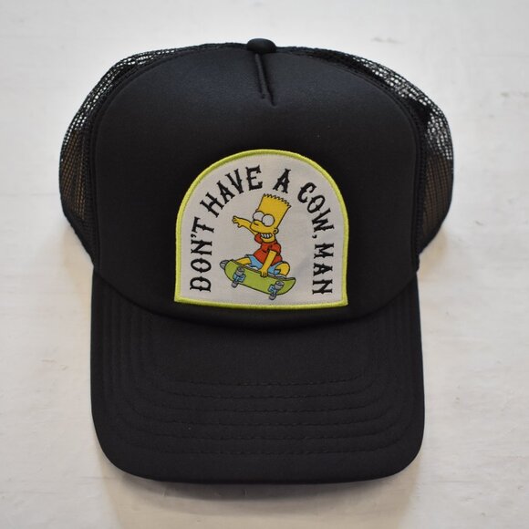 The Simpsons Mens Bart Don't Have A Cow Snapback Baseball Hat New With Tags - Picture 1 of 5